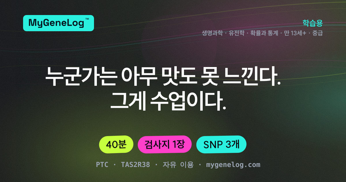 수업안: 쓴맛 나는 종이
