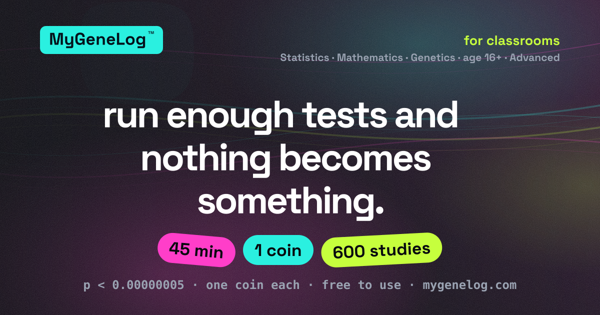 Lesson: p-values, and why genetics uses 0.00000005