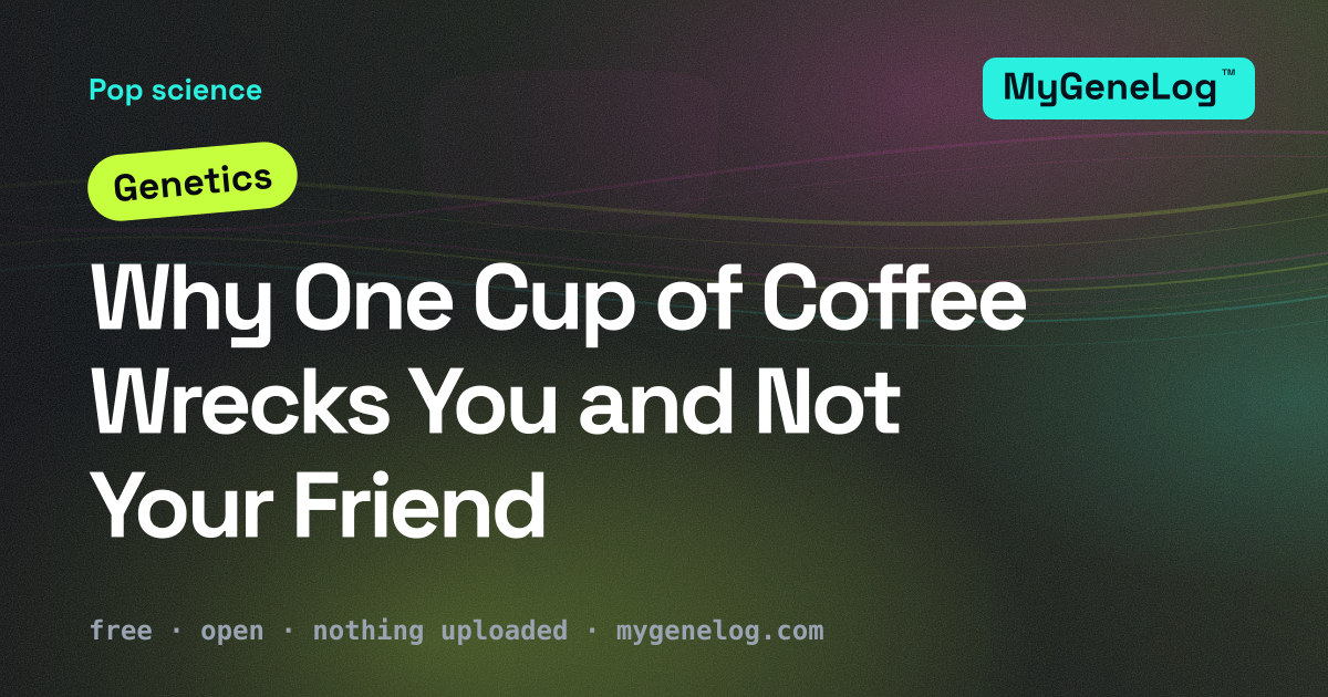 Two identical cups of coffee, one calm and one trembling